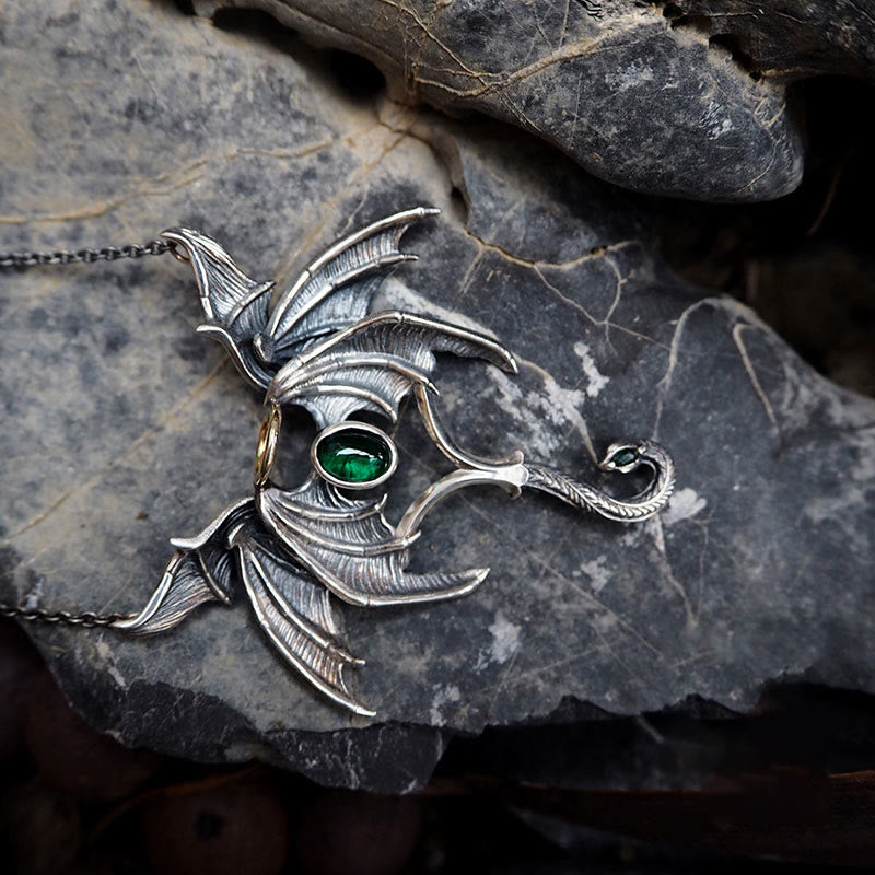 WorldNorse 925 Sterling Silver Dark Angel Demon Wings Necklace - image 6