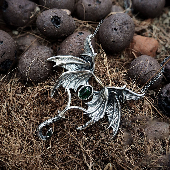 WorldNorse 925 Sterling Silver Dark Angel Demon Wings Necklace - image 5