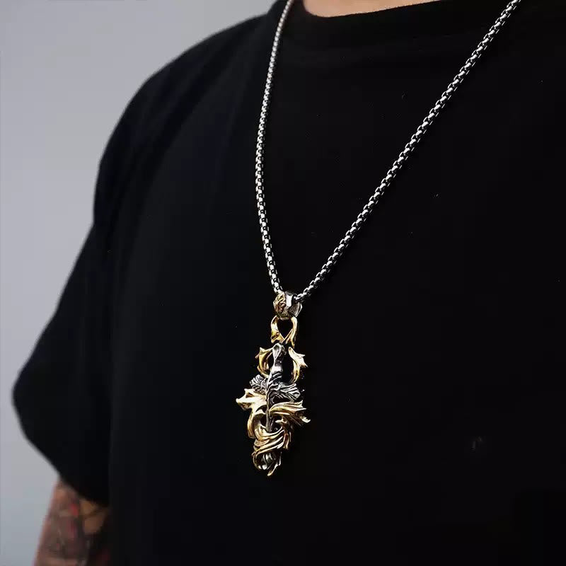 WorldNorse Handcrafted 925 Silver Garland Cross Necklace - image 3