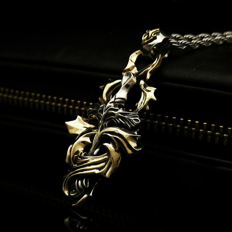 WorldNorse Handcrafted 925 Silver Garland Cross Necklace - image 7