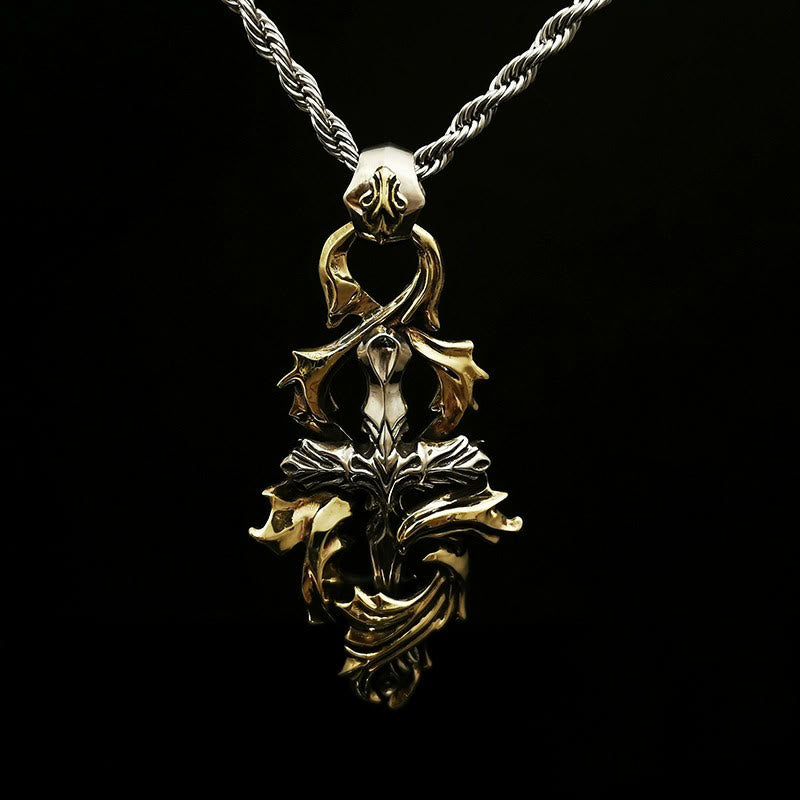 WorldNorse Handcrafted 925 Silver Garland Cross Necklace - Necklace - image 0