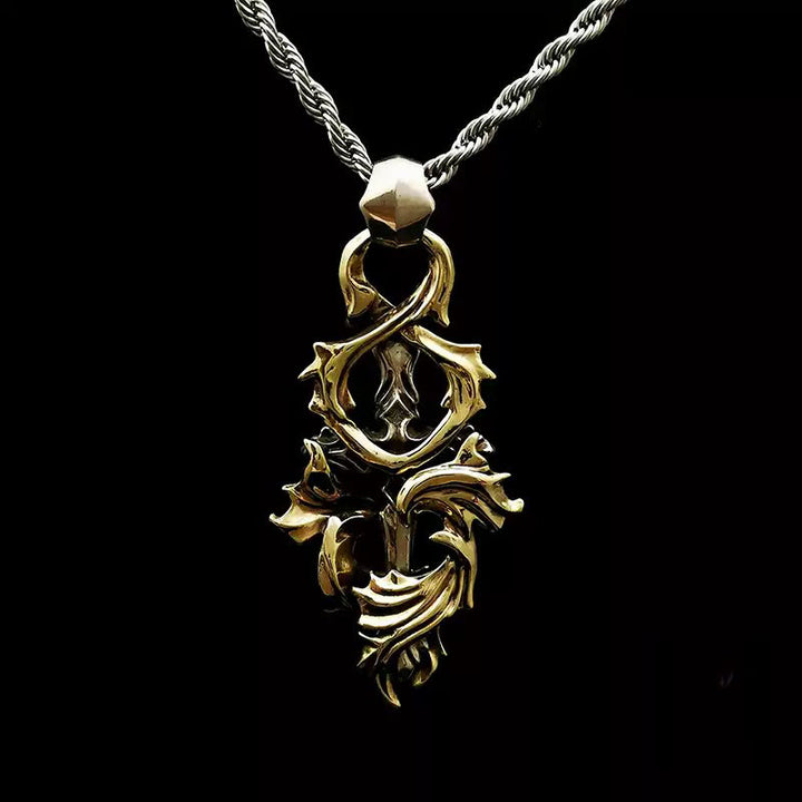 WorldNorse Handcrafted 925 Silver Garland Cross Necklace - image 1