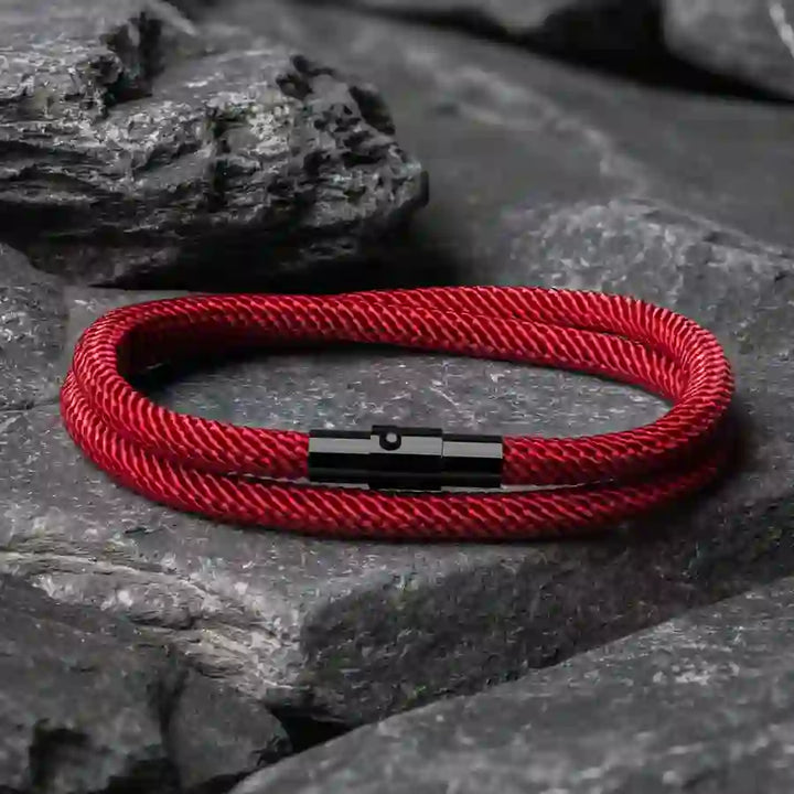 WorldNorse Minimalist Stainless Steel Magnetic Clasp Braided Bracelet - image 11
