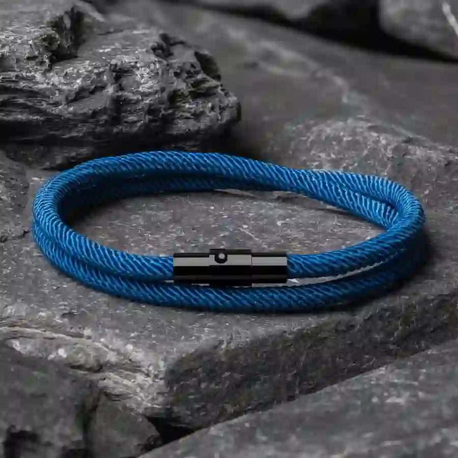 WorldNorse Minimalist Stainless Steel Magnetic Clasp Braided Bracelet - image 13