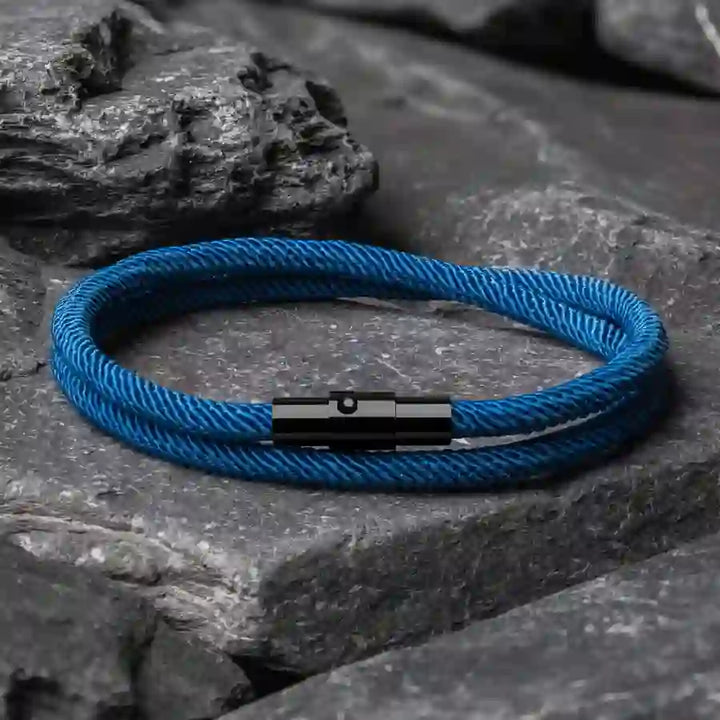 WorldNorse Minimalist Stainless Steel Magnetic Clasp Braided Bracelet - image 13
