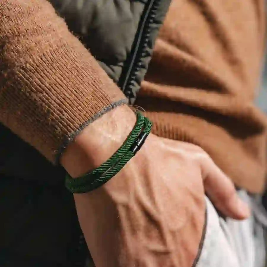WorldNorse Minimalist Stainless Steel Magnetic Clasp Braided Bracelet - image 15