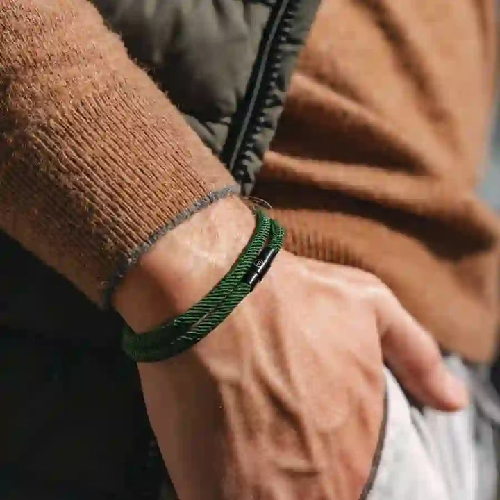 WorldNorse Minimalist Stainless Steel Magnetic Clasp Braided Bracelet - image 15