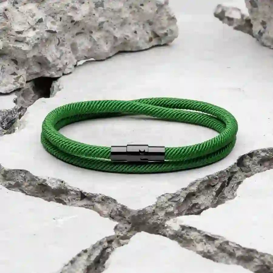 WorldNorse Minimalist Stainless Steel Magnetic Clasp Braided Bracelet - image 16