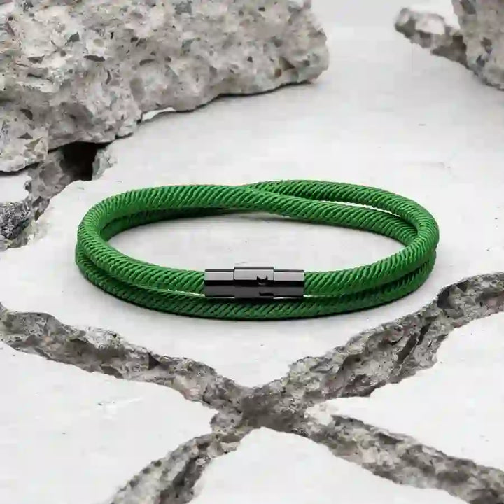 WorldNorse Minimalist Stainless Steel Magnetic Clasp Braided Bracelet - image 16