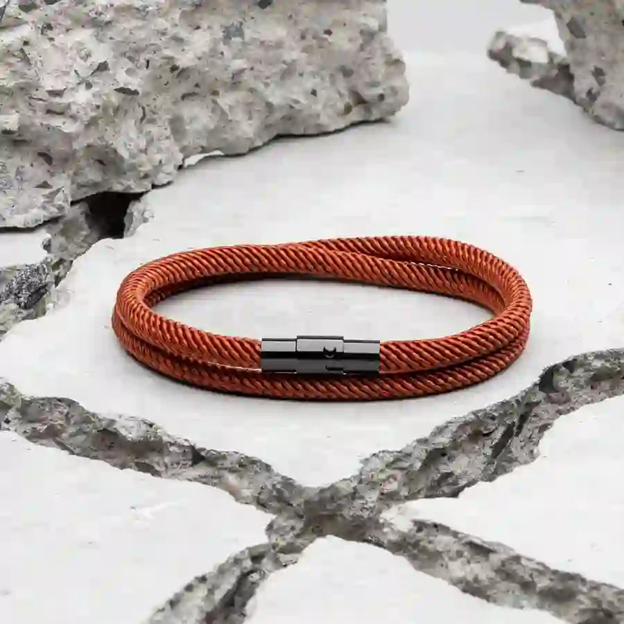 WorldNorse Minimalist Stainless Steel Magnetic Clasp Braided Bracelet - image 18