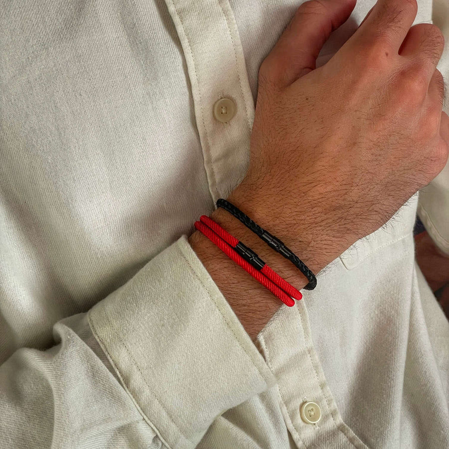 WorldNorse Minimalist Stainless Steel Magnetic Clasp Braided Bracelet - image 20