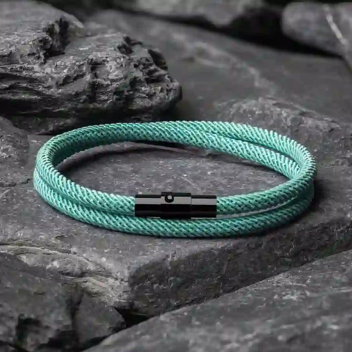 WorldNorse Minimalist Stainless Steel Magnetic Clasp Braided Bracelet - image 27