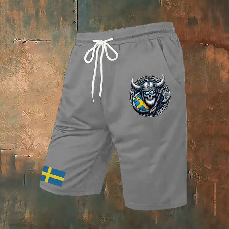 WorldNorse Viking Axe Casual Shorts - Grey - US/UK/AU52，EU62 (6XL) - image 1