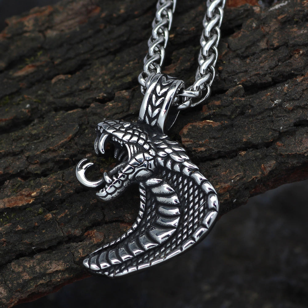 WorldNorse Gothic Snake Shape Necklace - image 1