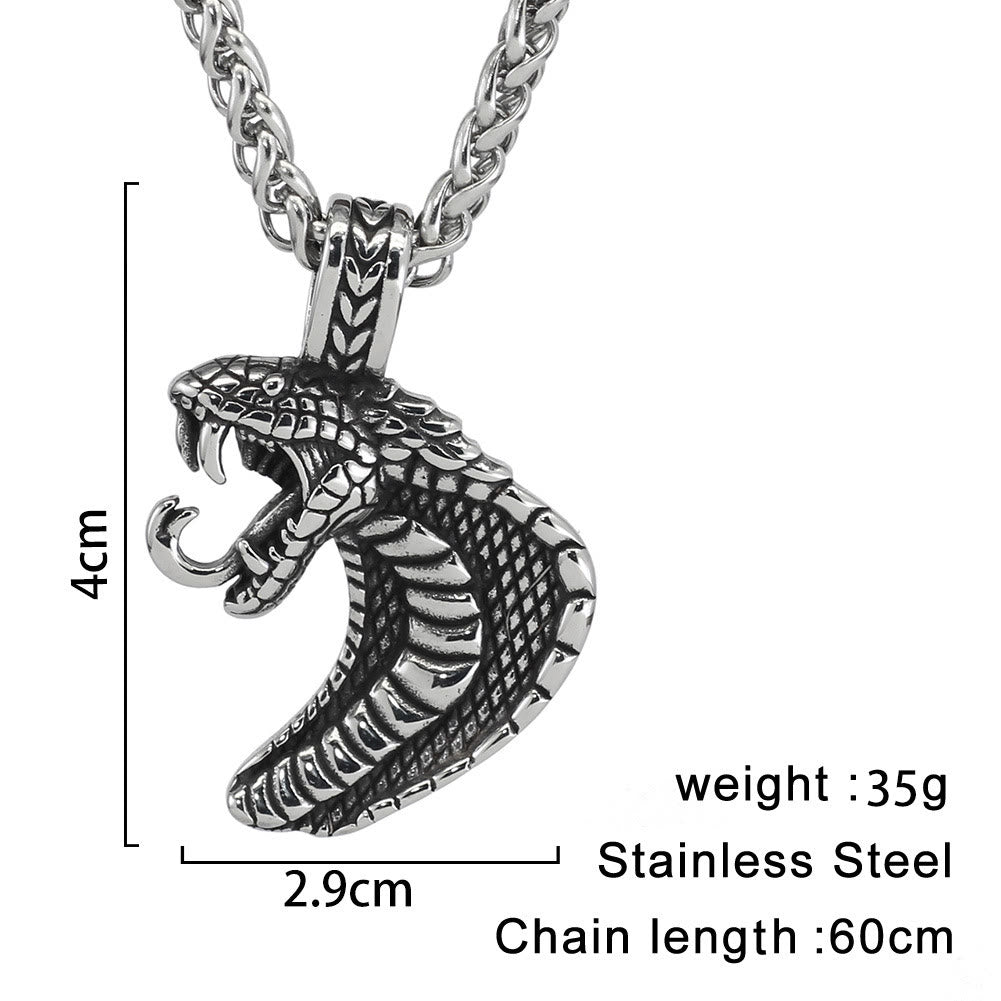 WorldNorse Gothic Snake Shape Necklace - image 5