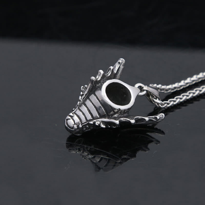 WorldNorse Vintage Norse Dragon Head Necklace - image 5