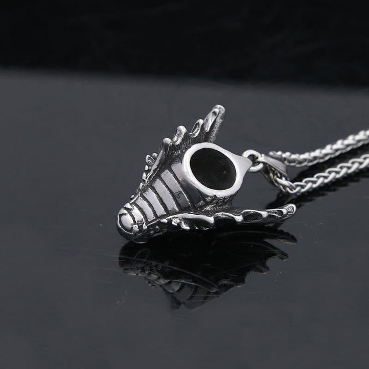 WorldNorse Vintage Norse Dragon Head Necklace - image 5