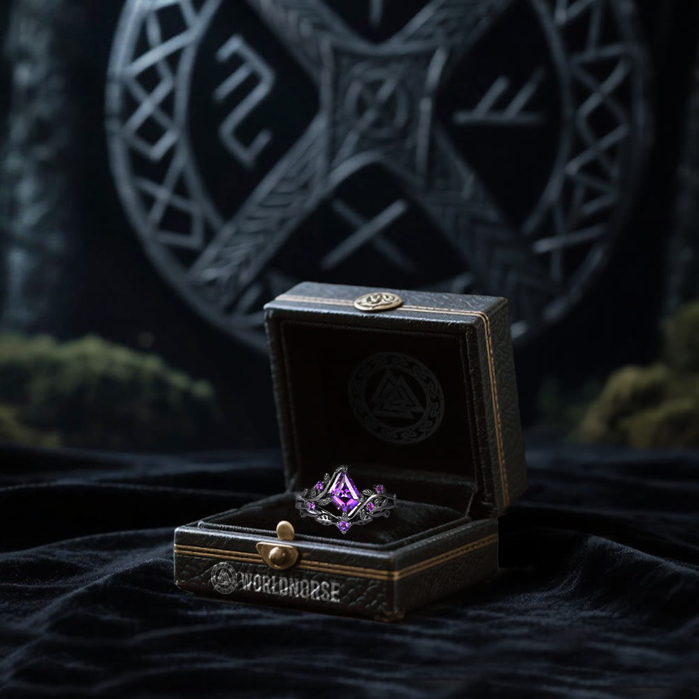 WorldNorse Noble Amethyst Overture Wisdom Ring - image 4