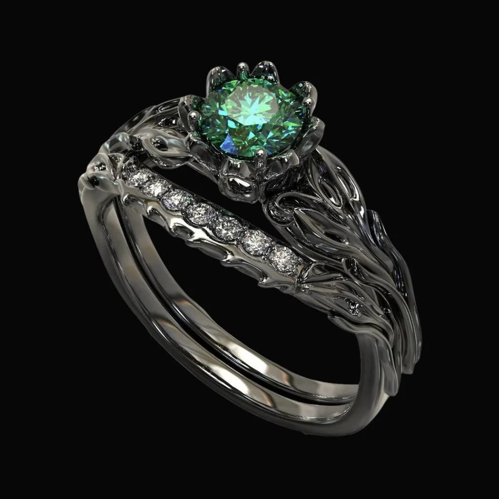 WorldNorse Forest Symphony Emerald Ring - US 11 - image 0