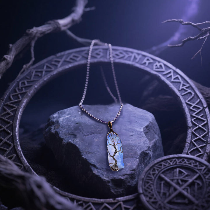 WorldNorse Yggdrasil Entwined Crystal Necklace - image 4