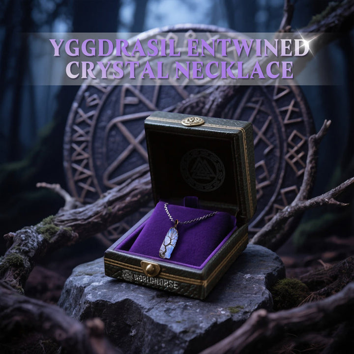 WorldNorse Yggdrasil Entwined Crystal Necklace - image 3