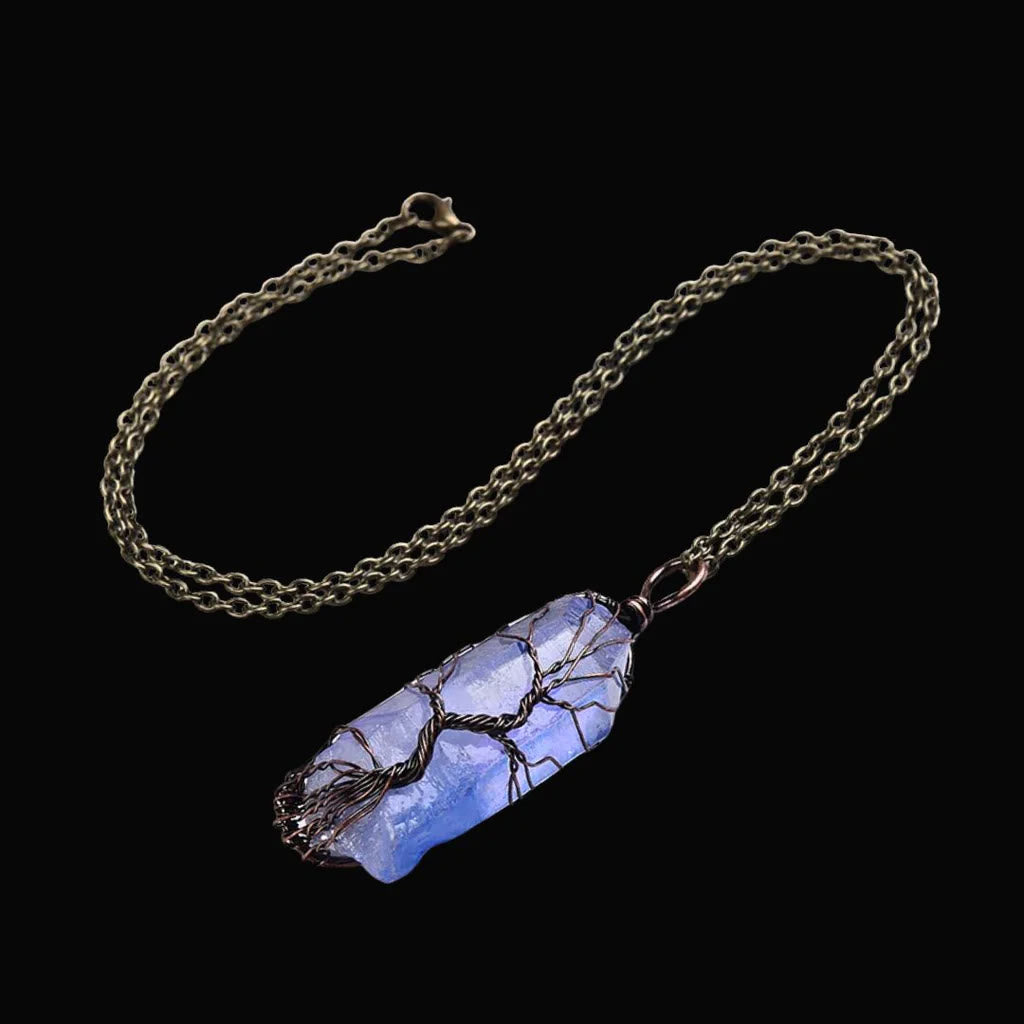 WorldNorse Yggdrasil Entwined Crystal Necklace - image 1