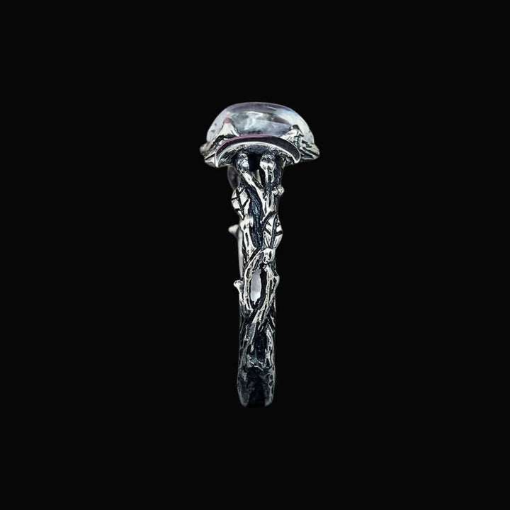 FREE Today: Moonstone Crescent Twin Moon Ring