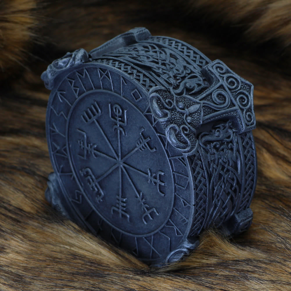 WorldNorse Handmade Rune Mjolnir Jewelry Box
