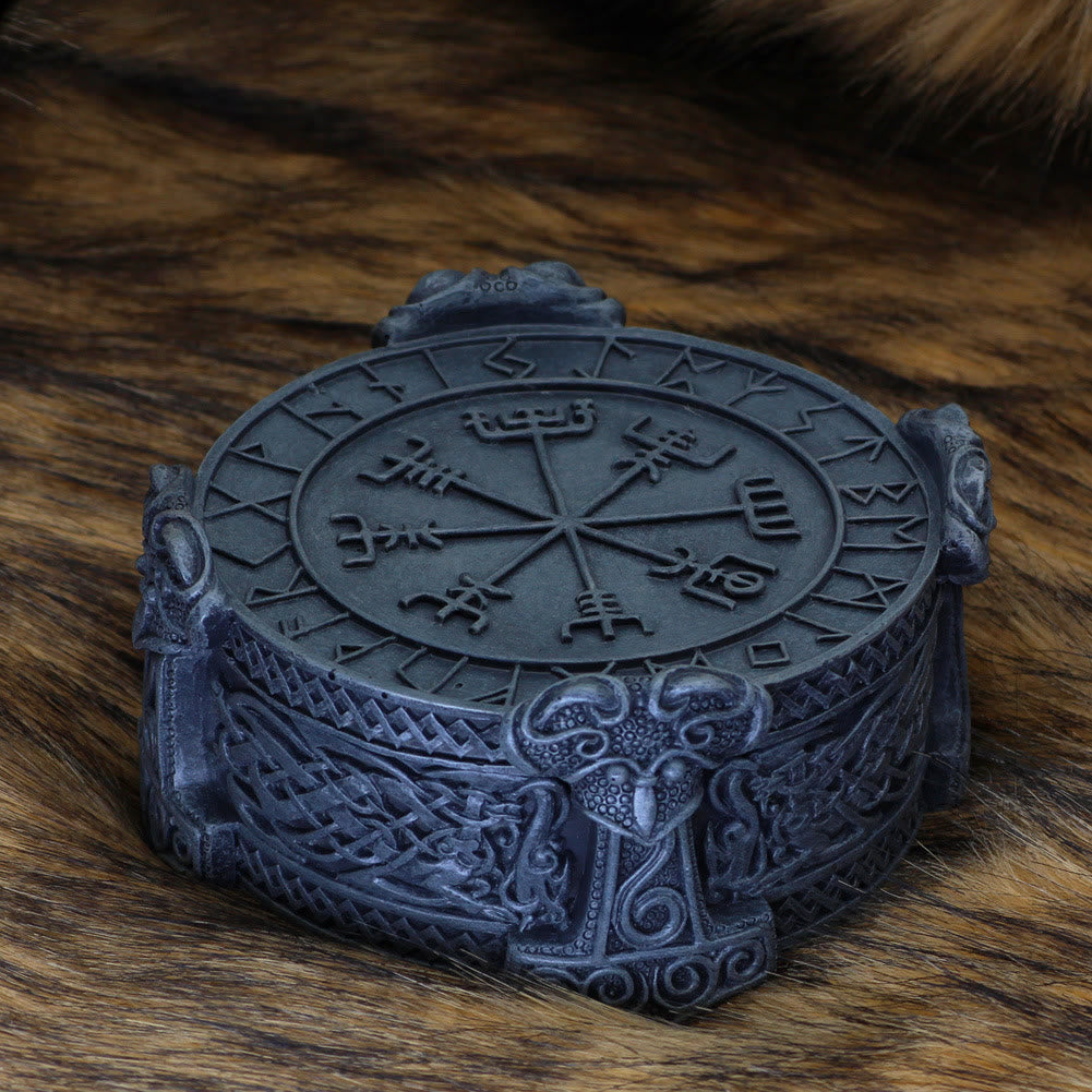 WorldNorse Handmade Rune Mjolnir Jewelry Box