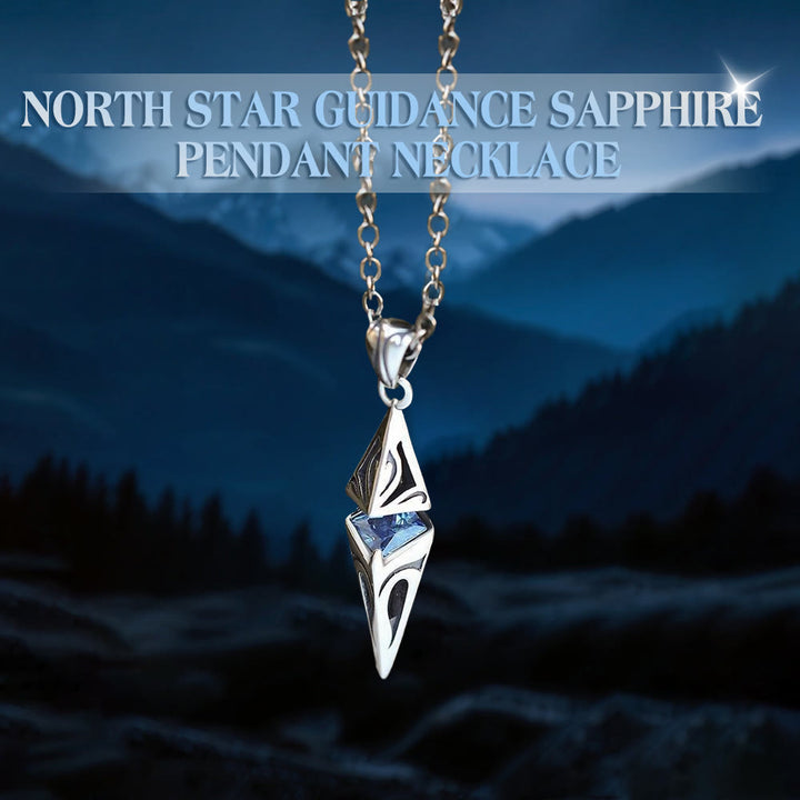 FREE Today: North Star Guidance Sapphire Pendant Necklace / Earrings - image 6