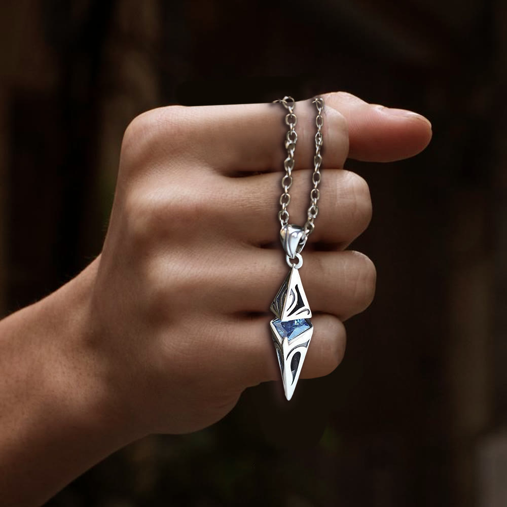 WorldNorse North Star Guidance Sapphire Pendant Necklace - image 4