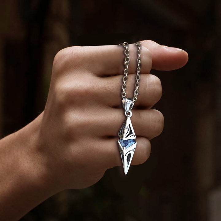 WorldNorse North Star Guidance Sapphire Pendant Necklace - image 4