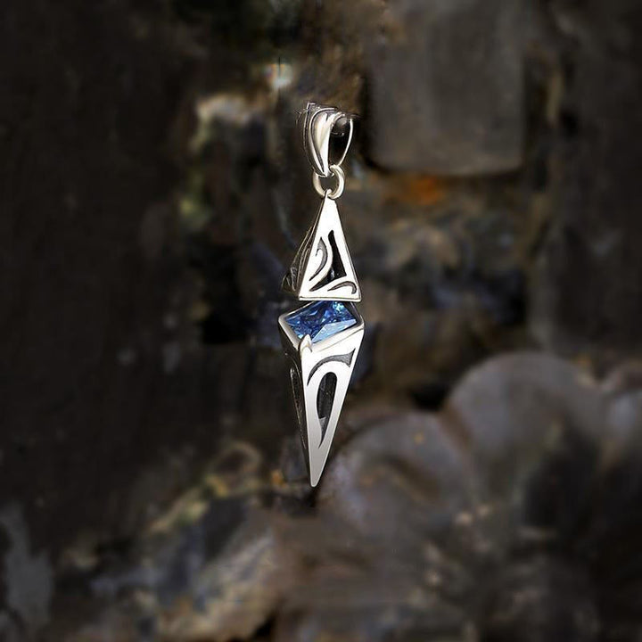 WorldNorse North Star Guidance Sapphire Pendant Necklace - image 3