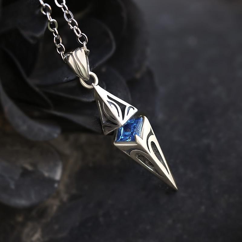 WorldNorse North Star Guidance Sapphire Pendant Necklace - image 2