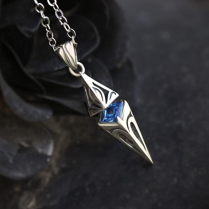 FREE Today: North Star Guidance Sapphire Pendant Necklace / Earrings - image 2