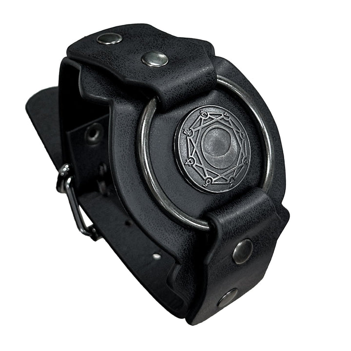 WorldNorse Retro Viking Runes Leather Cuff Bracelet - Black#A - image 7