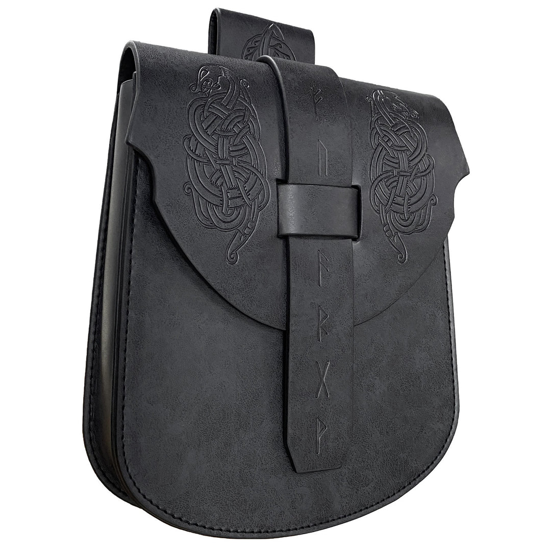 WorldNorse Runes Norse Dragon Belt Pouch Bag