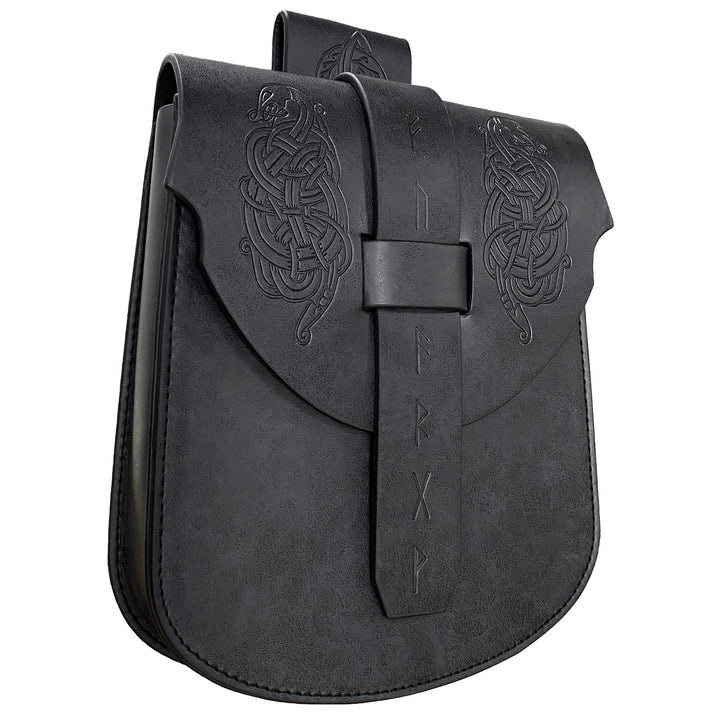 WorldNorse Runes Norse Dragon Belt Pouch Bag