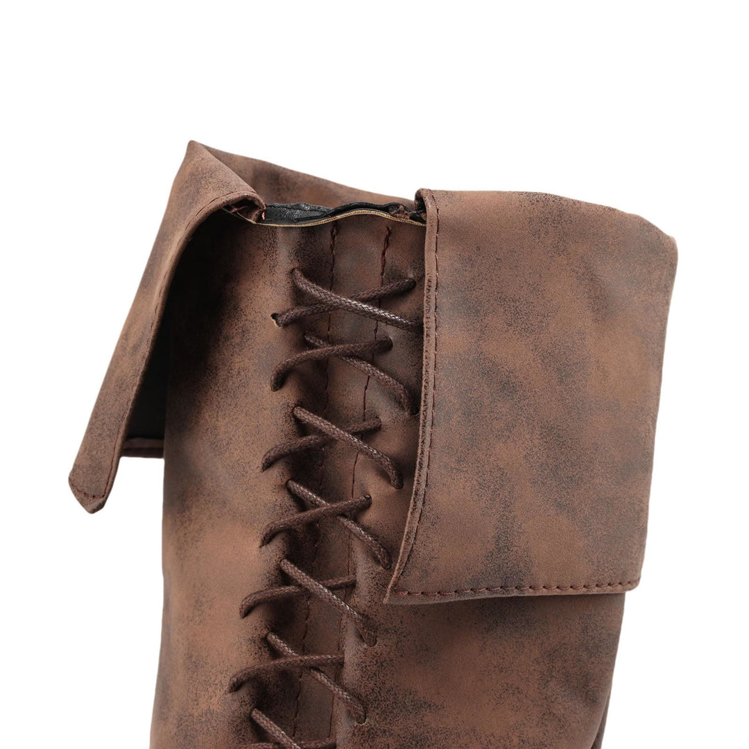 WorldNorse Viking Vintage High Calf Pirate Boots - image 12
