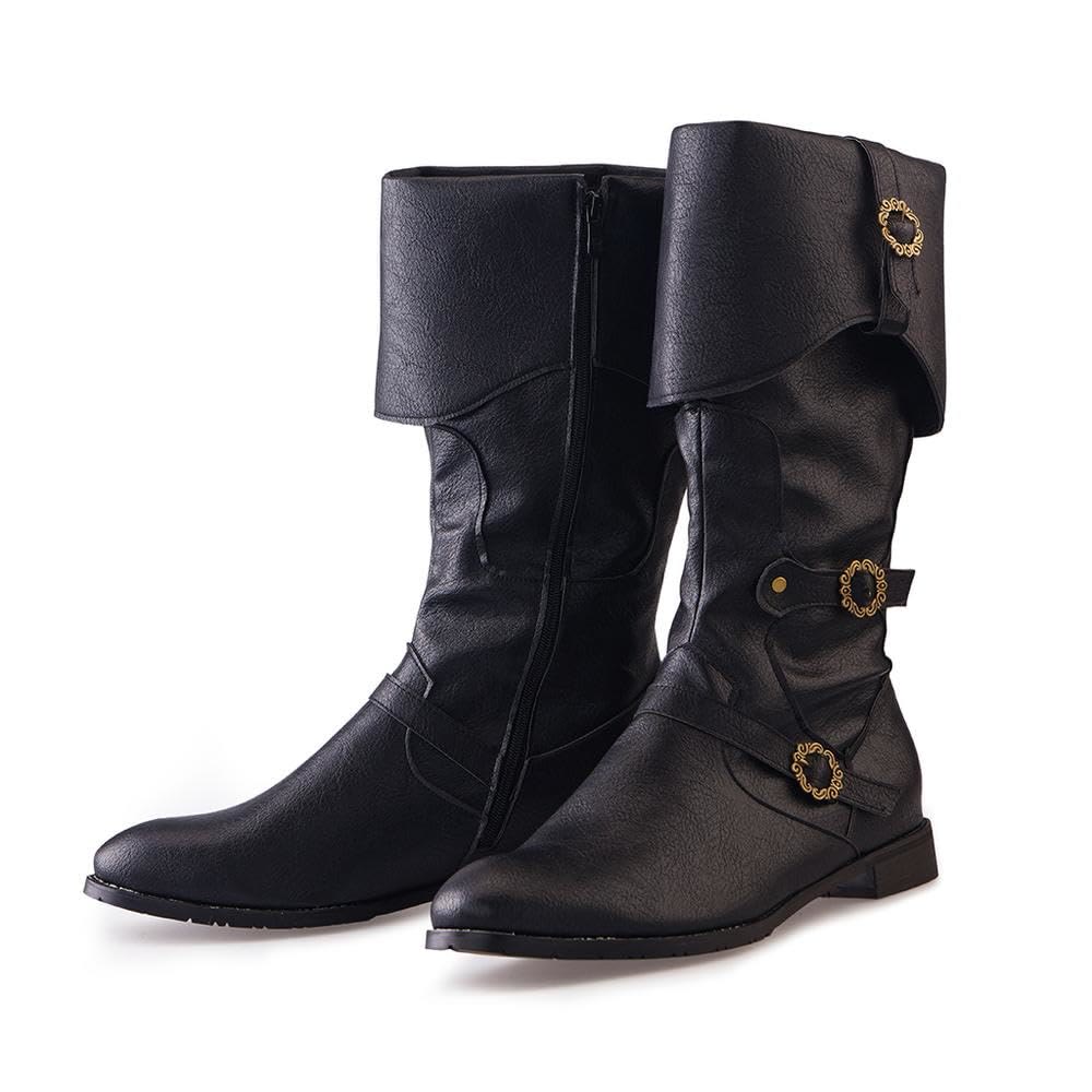 WorldNorse Viking Pirate Warrior Boots - Black - US 13 - image 1