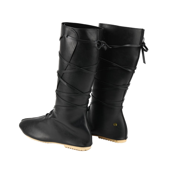 WorldNorse Women Leather Lace-up Pointed Toe Boots - image 8