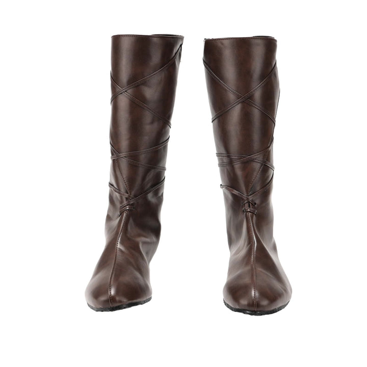 WorldNorse Women Leather Lace-up Pointed Toe Boots - image 2