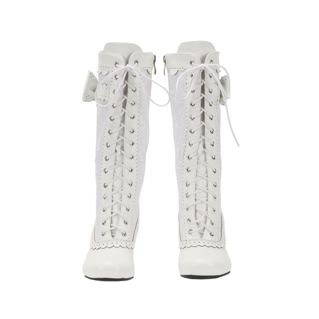 WorldNorse Women Mid Heel Lace Up Boots - image 10