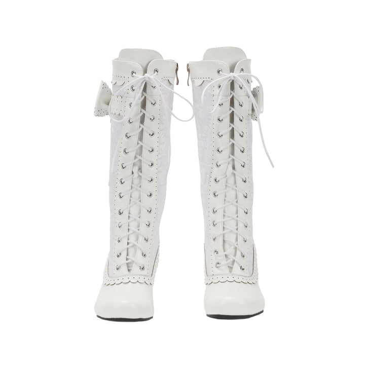 WorldNorse Women Mid Heel Lace Up Boots - image 10
