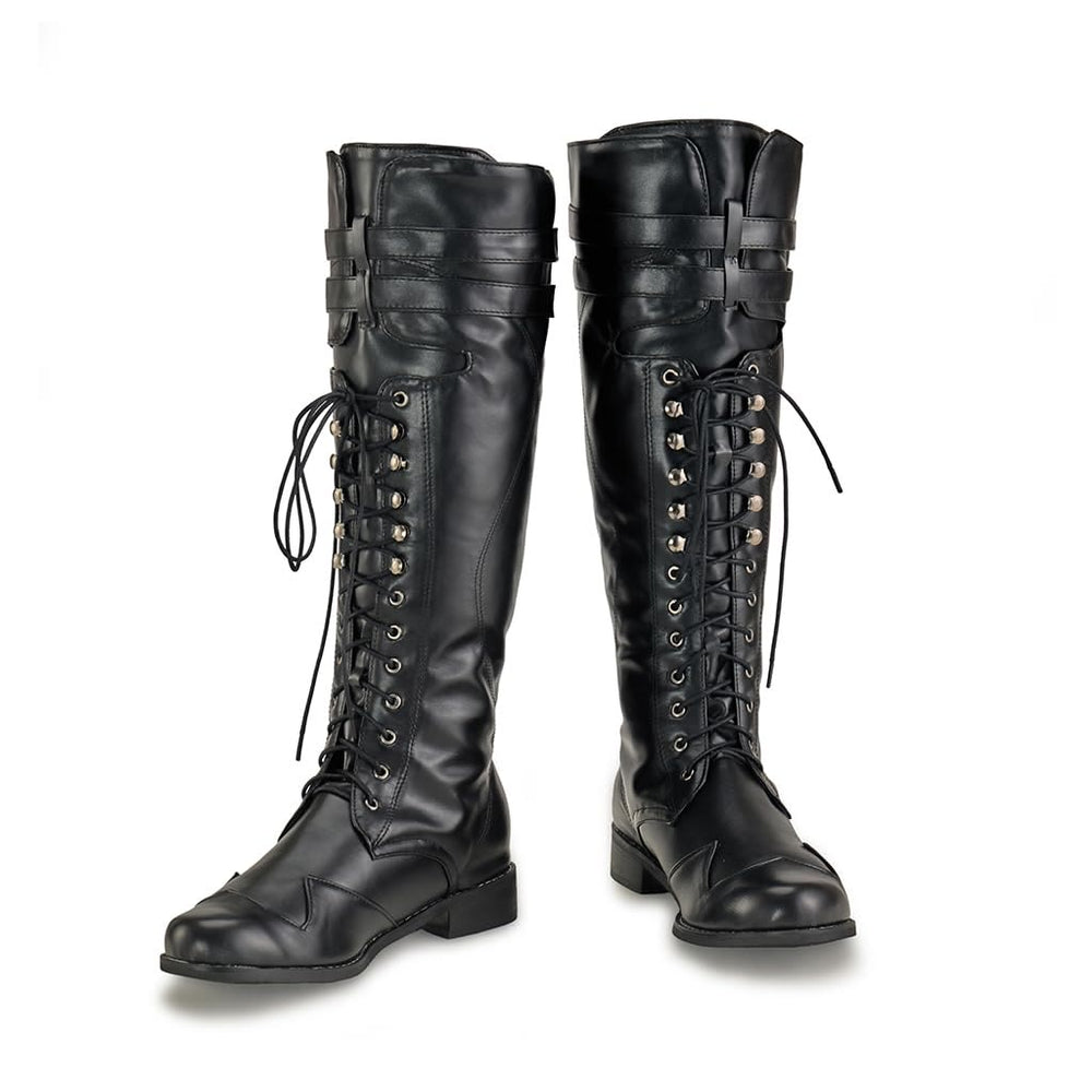 WorldNorse Men's Mid Calf Gothic Flat Jazz Boots - image 2