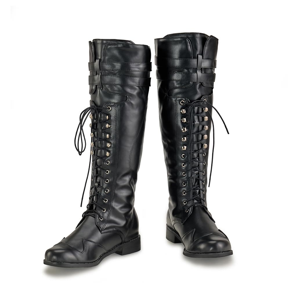 WorldNorse Men's Mid Calf Gothic Flat Jazz Boots - image 2