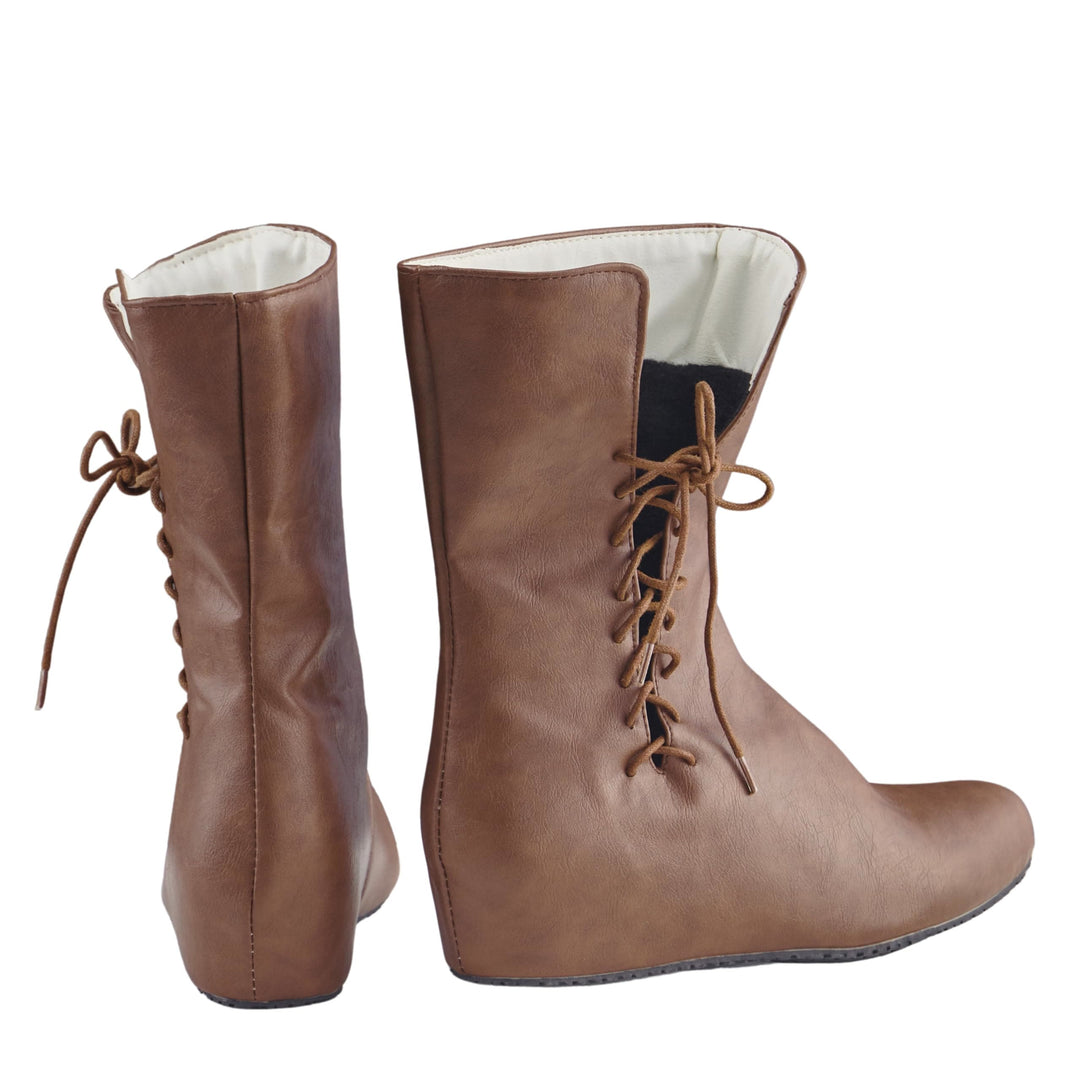 WorldNorse Men's Pointed Toe Lace Up Leather Boots - image 7