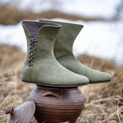 WorldNorse Men's Pointed Toe Lace Up Leather Boots - image 15