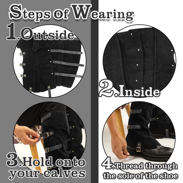 WorldNorse Viking Armor Leg Gaiters Boots Cover - image 4