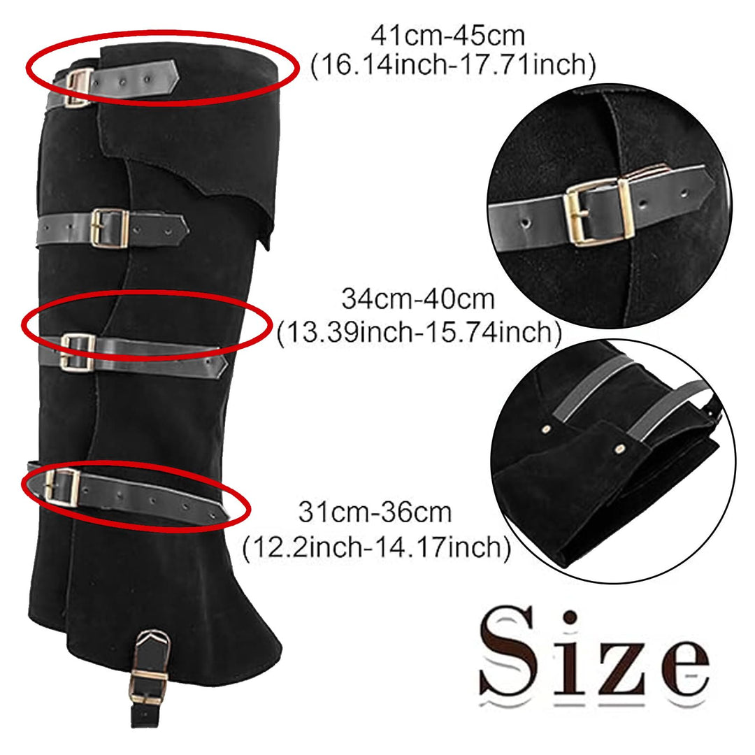 WorldNorse Viking Armor Leg Gaiters Boots Cover - image 3